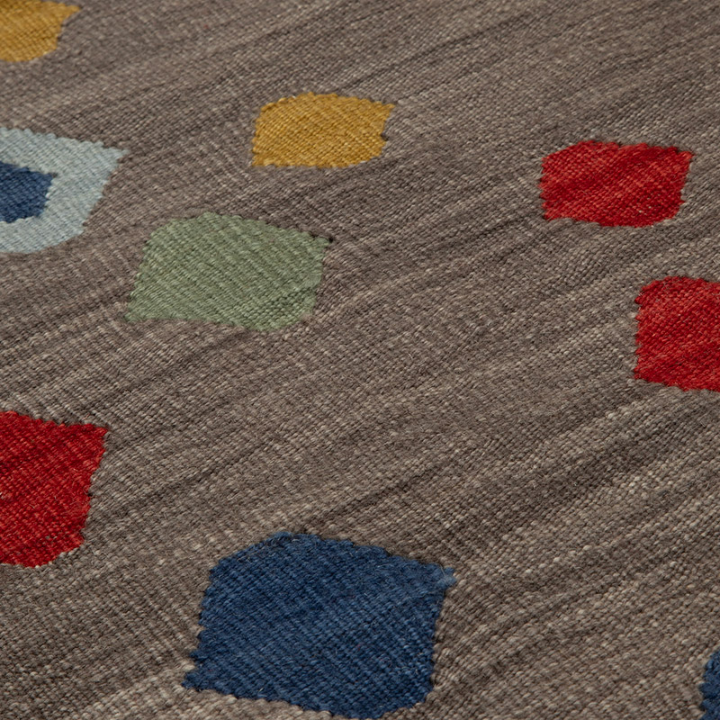 Nueva Alfombra Kilim Contemporánea Tejida a Mano - 143 cm x 215 cm - K0091569