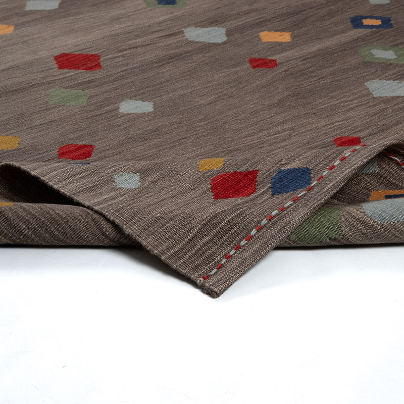 Nueva Alfombra Kilim Contemporánea Tejida a Mano - 143 cm x 215 cm - K0091569