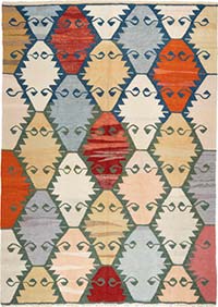 Yeni Kök Boya El Dokuma Kilim - 172 cm x 244 cm