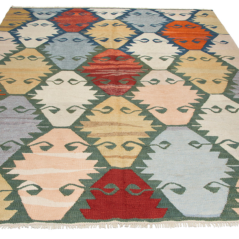 Yeni Kök Boya El Dokuma Kilim - 172 cm x 244 cm - K0091570