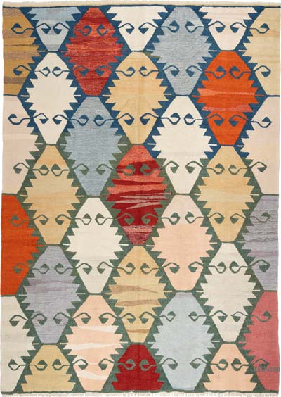 New Turkish Handwoven Kilim Rug - 5' 8" x 8'  (68" x 96")