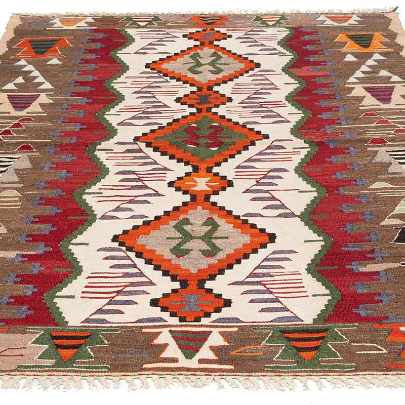 New Turkish Handwoven Kilim Rug - 3' 11" x 5' 11" (47" x 71") - K0091573