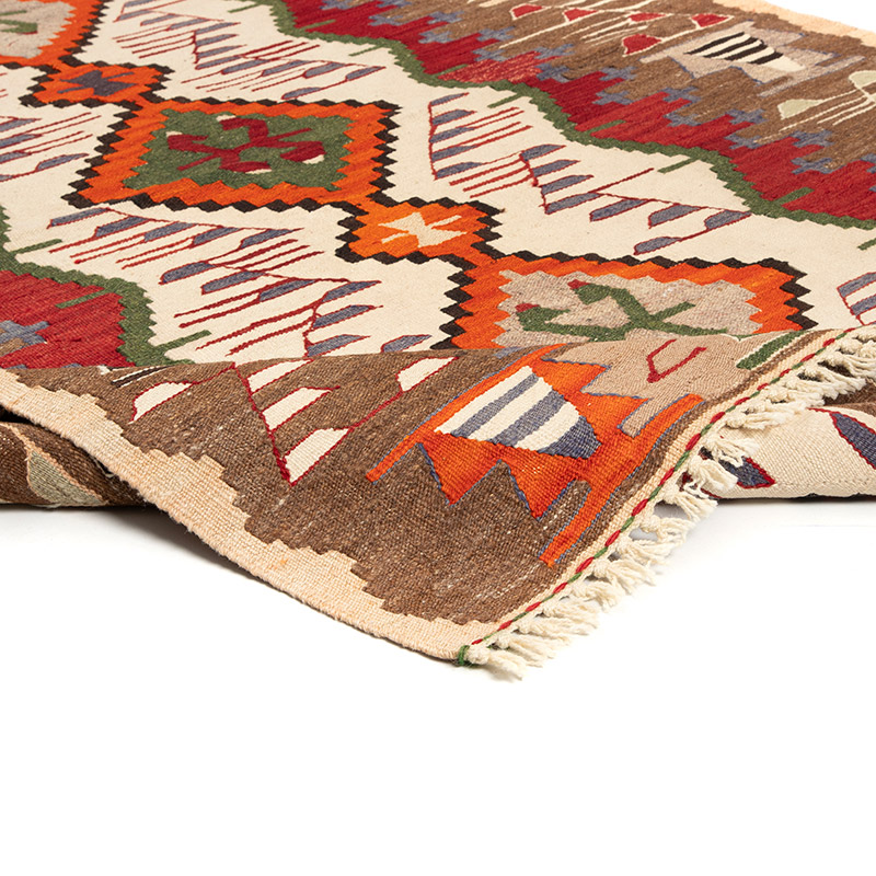 New Turkish Handwoven Kilim Rug - 3' 11" x 5' 11" (47" x 71") - K0091573