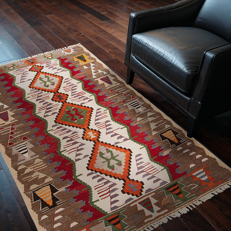 New Turkish Handwoven Kilim Rug - 3' 11" x 5' 11" (47" x 71") - K0091573