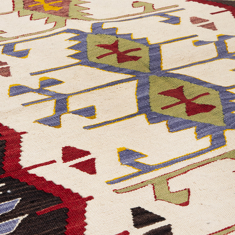 New Turkish Handwoven Kilim Rug - 4'  x 6' 2" (48" x 74") - K0091574