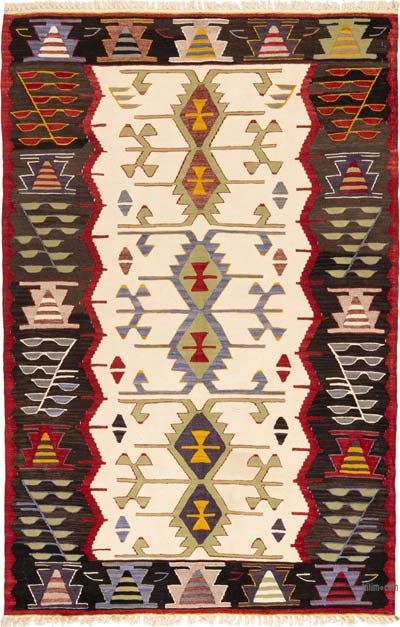Yeni Kök Boya El Dokuma Kilim - 123 cm x 188 cm
