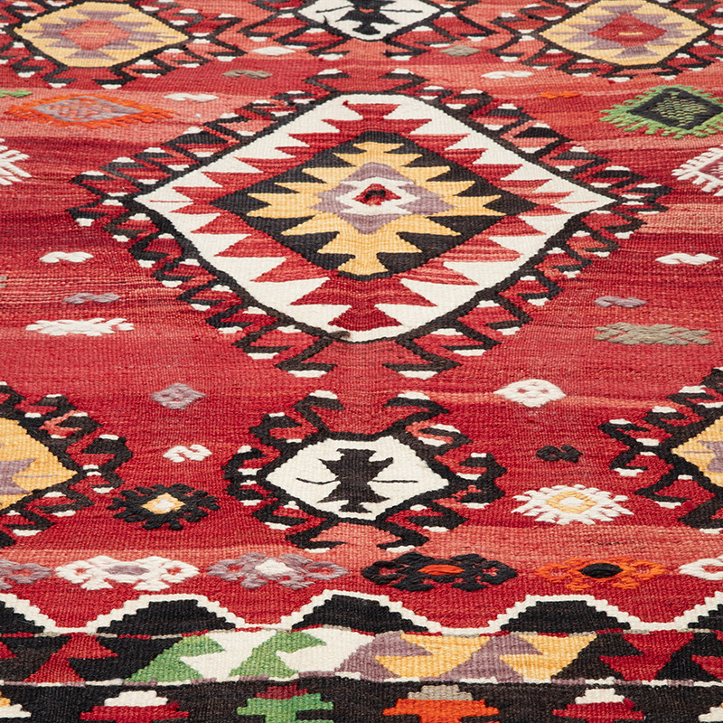 New Turkish Handwoven Kilim Rug - 3' 8" x 5' 9" (44" x 69") - K0091575