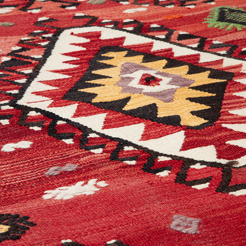 New Turkish Handwoven Kilim Rug - 3' 8" x 5' 9" (44" x 69") - K0091575