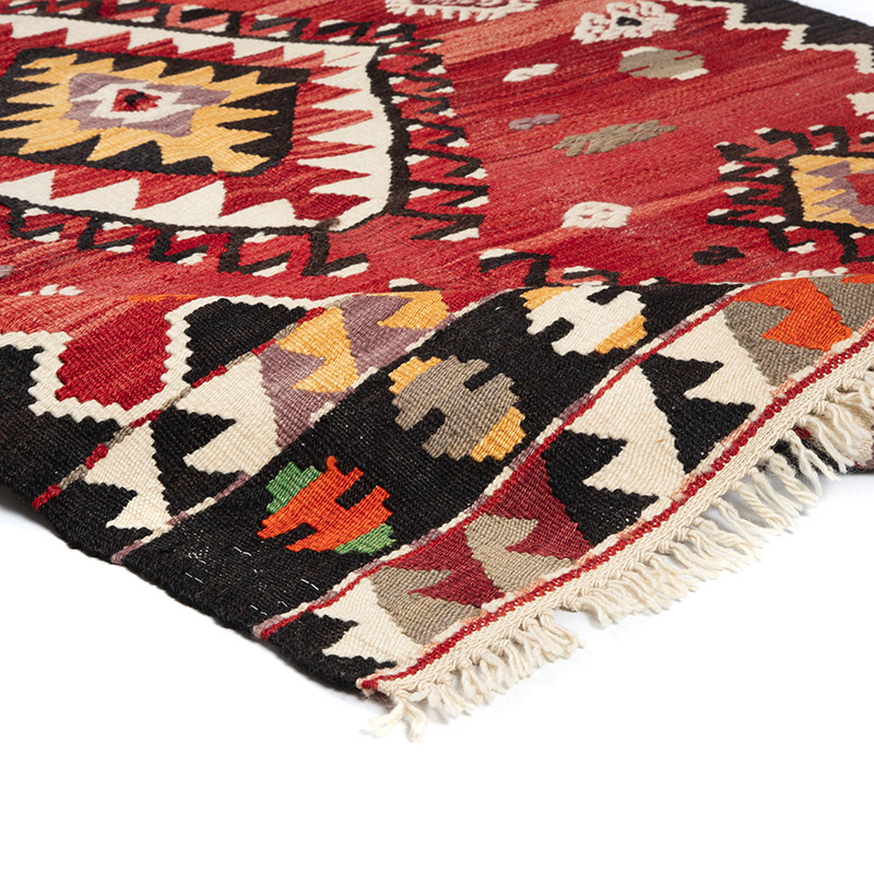 New Turkish Handwoven Kilim Rug - 3' 8" x 5' 9" (44" x 69") - K0091575