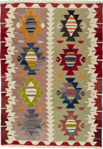 Yeni Kök Boya El Dokuma Kilim - 142 cm x 201 cm