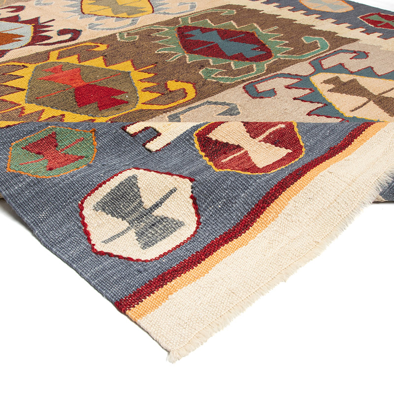 New Turkish Handwoven Kilim Rug - 5' 3" x 7' 10" (63" x 94") - K0091577