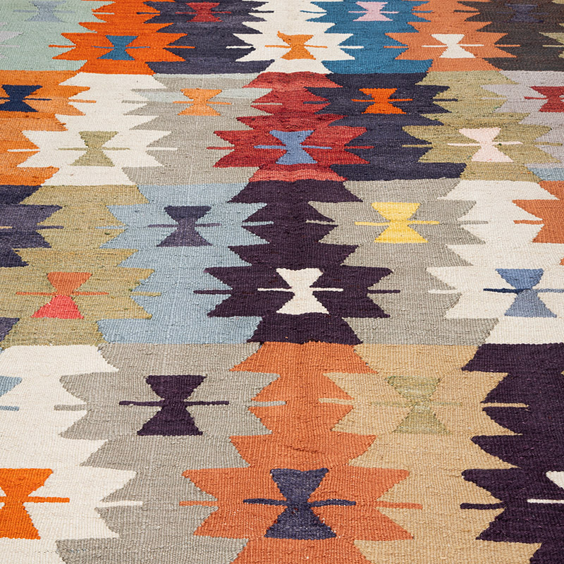 New Turkish Handwoven Kilim Rug - 4' 9" x 7' 11" (57" x 95") - K0091578
