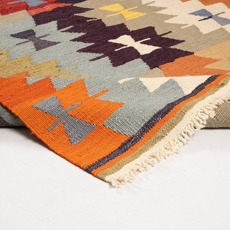 New Turkish Handwoven Kilim Rug - 4' 9" x 7' 11" (57" x 95") - K0091578