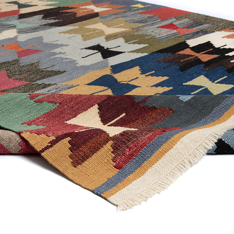 New Turkish Handwoven Kilim Rug - 5' 2" x 7' 7" (62" x 91") - K0091579
