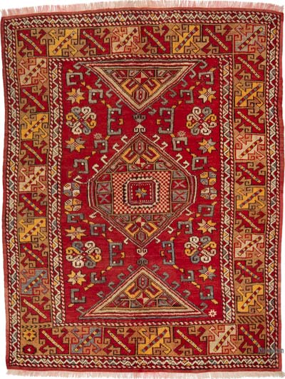 Vintage Turkish Hand-Knotted Rug