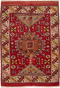 Vintage Turkish Hand-Knotted Rug