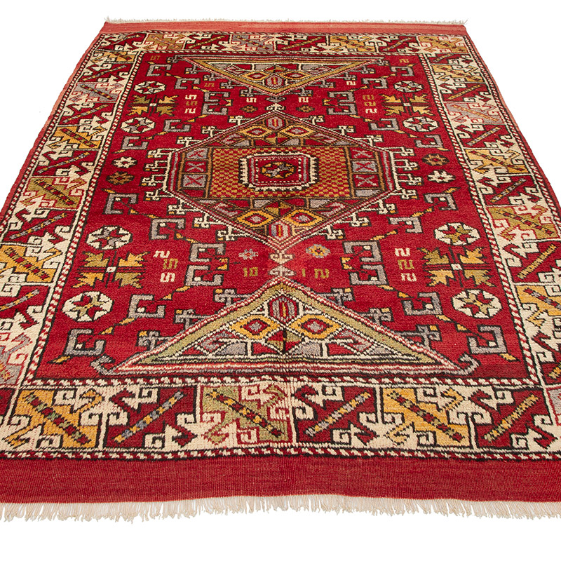 Alfombra Vintage Turca Anudada a Mano - K0091581