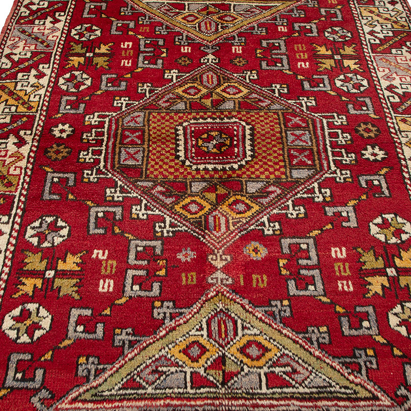 Alfombra Vintage Turca Anudada a Mano - K0091581