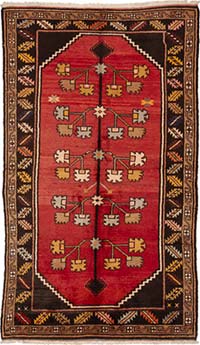 Vintage Turkish Hand-Knotted Rug