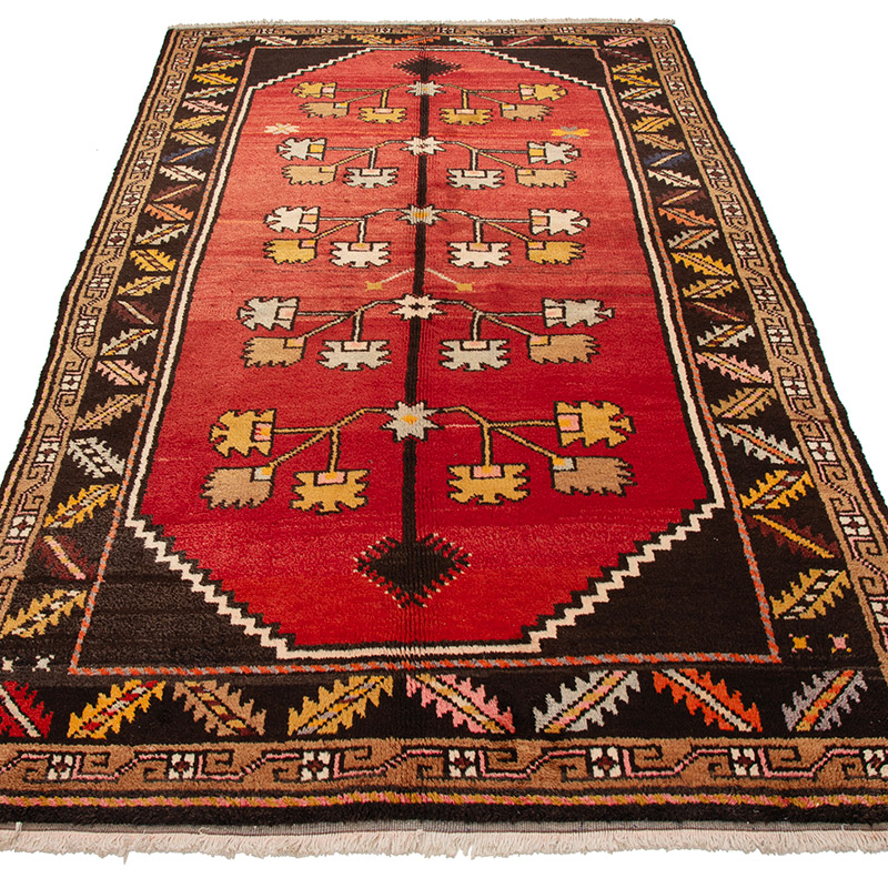 El Dokuma Vintage Halı - K0091582