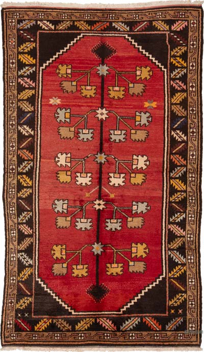 Vintage Turkish Hand-Knotted Rug