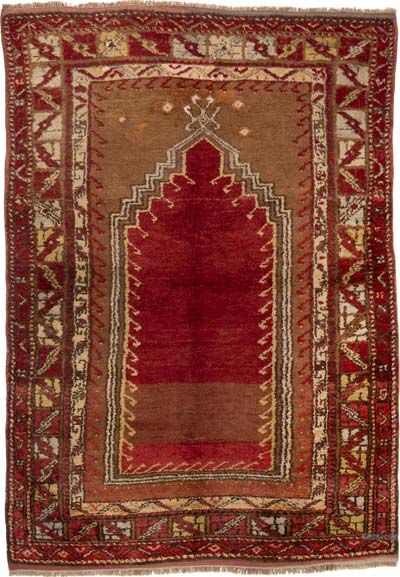 Vintage Turkish Hand-Knotted Rug