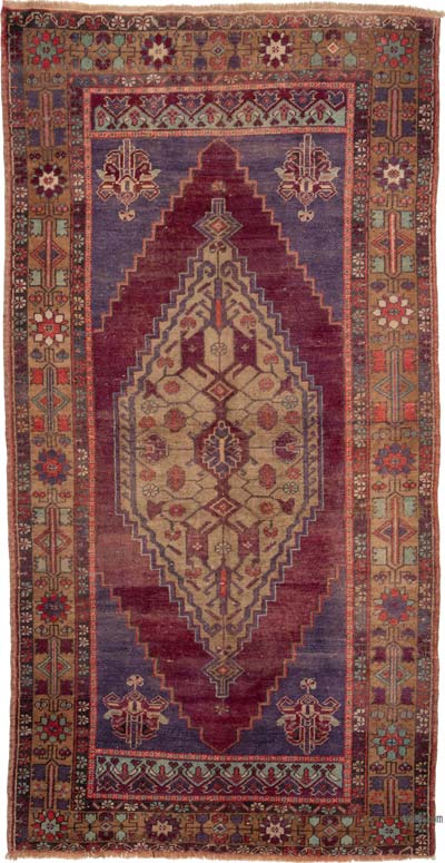 Vintage Turkish Hand-Knotted Rug