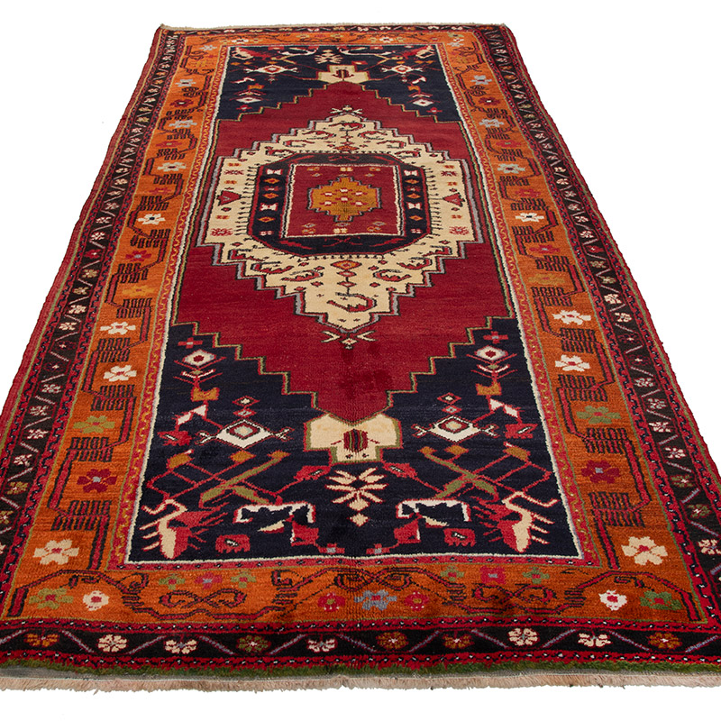 El Dokuma Vintage Halı - K0091587