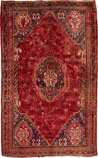Alfombra Oriental Vintage Anudada a Mano - 160 cm x 254 cm