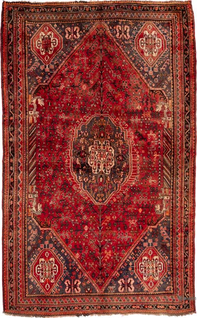 Vintage Hand-Knotted Oriental Rug - 5' 3" x 8' 4" (63" x 100")