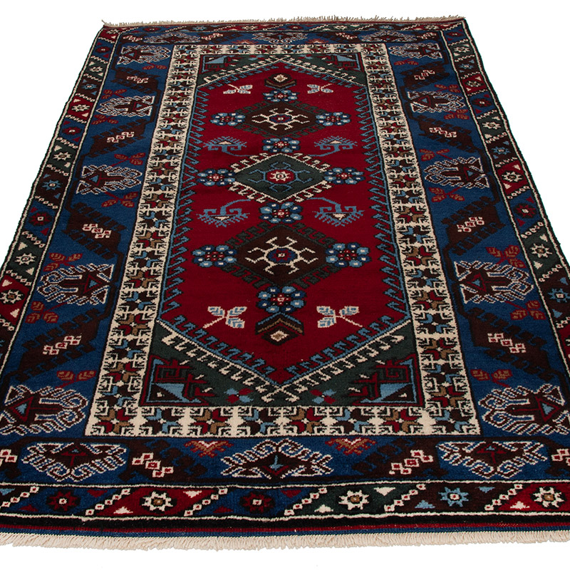 Alfombra Vintage Turca Anudada a Mano - K0091589