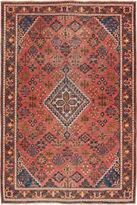 Vintage Hand-Knotted Oriental Rug - 4' 2" x 6' 2" (50" x 74")