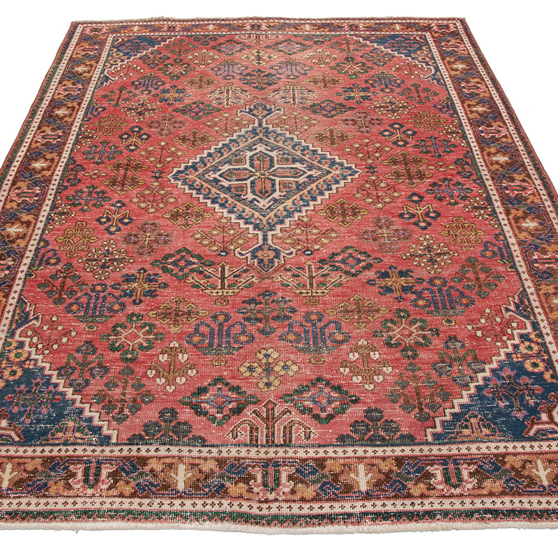 Alfombra Oriental Vintage Anudada a Mano - 128 cm x 188 cm - K0091593