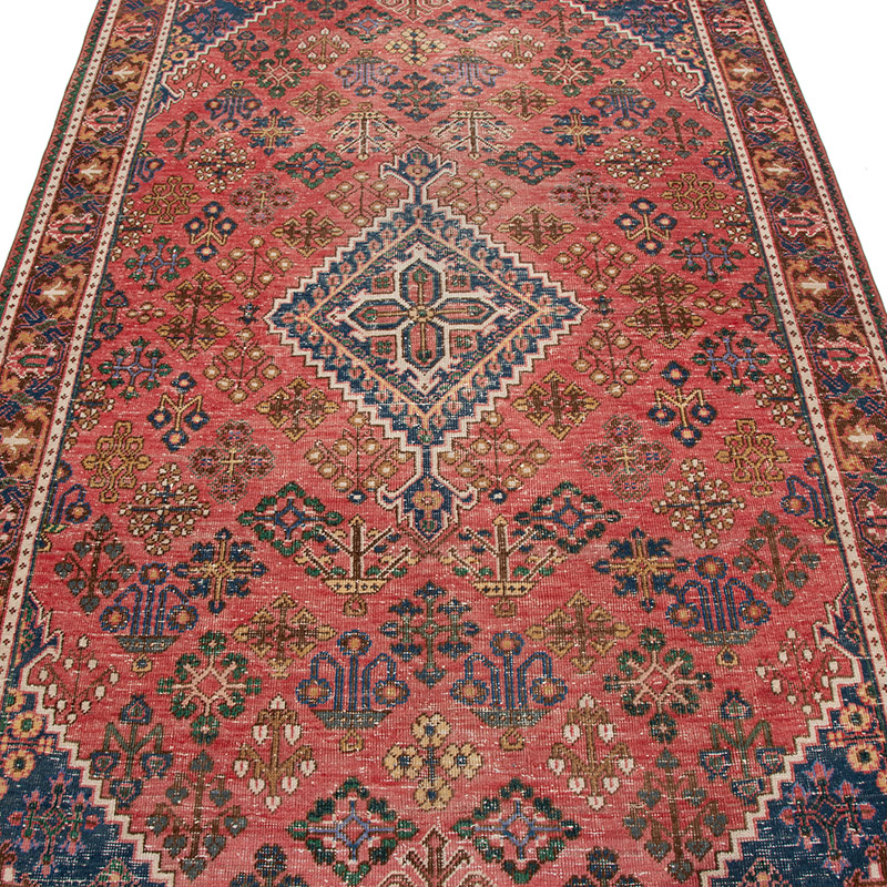 Alfombra Oriental Vintage Anudada a Mano - 128 cm x 188 cm - K0091593