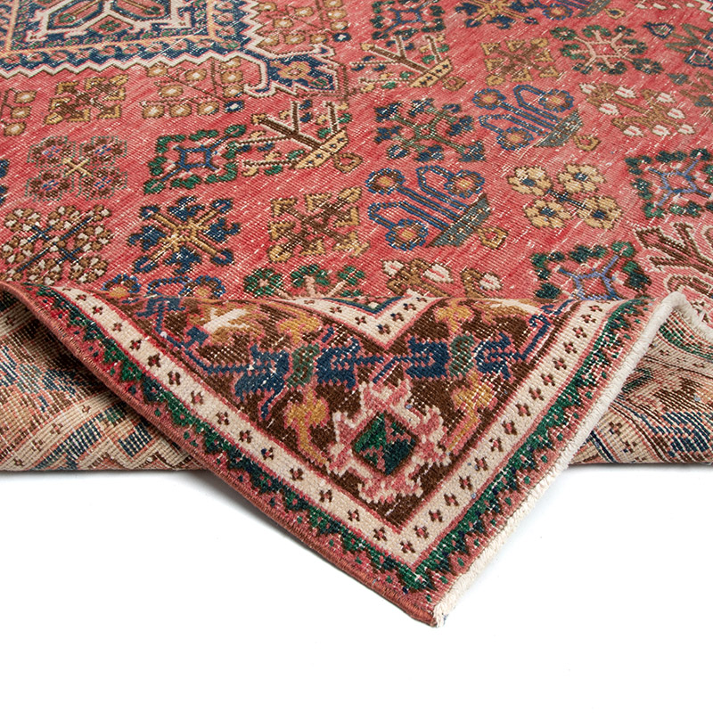 Alfombra Oriental Vintage Anudada a Mano - 128 cm x 188 cm - K0091593
