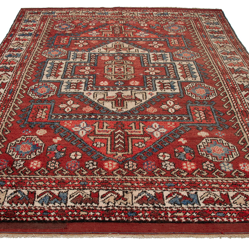 Alfombra Vintage Turca Anudada a Mano - K0091594