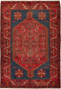 Vintage Hand-Knotted Oriental Rug - 4' 4" x 6' 4" (52" x 76")