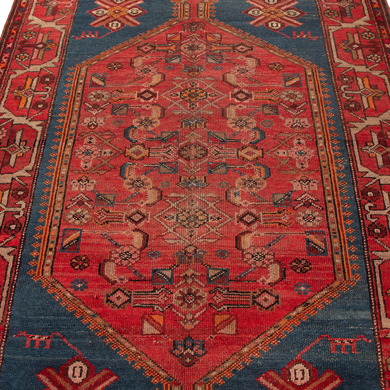 Alfombra Oriental Vintage Anudada a Mano - 131 cm x 192 cm - K0091597