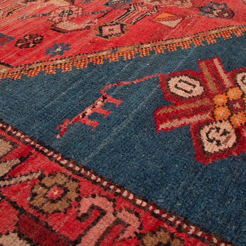 Alfombra Oriental Vintage Anudada a Mano - 131 cm x 192 cm - K0091597