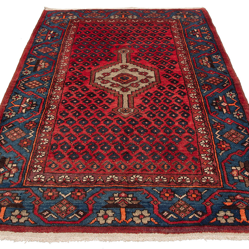 Alfombra Oriental Vintage Anudada a Mano - 123 cm x 204 cm - K0091598