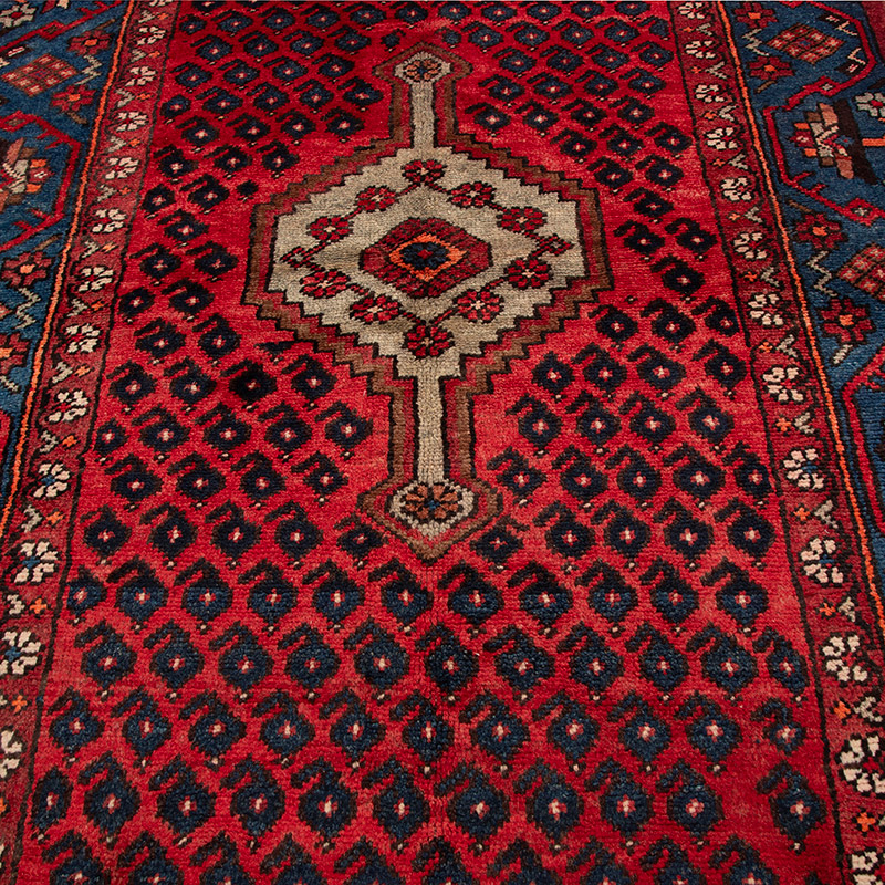 Alfombra Oriental Vintage Anudada a Mano - 123 cm x 204 cm - K0091598