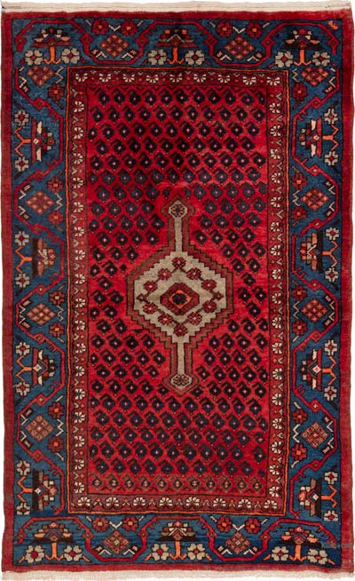Vintage Hand-Knotted Oriental Rug - 4'  x 6' 8" (48" x 80")