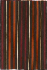 Vintage Anatolian Kilim Rug - 5' 5" x 8' 1" (65" x 97")