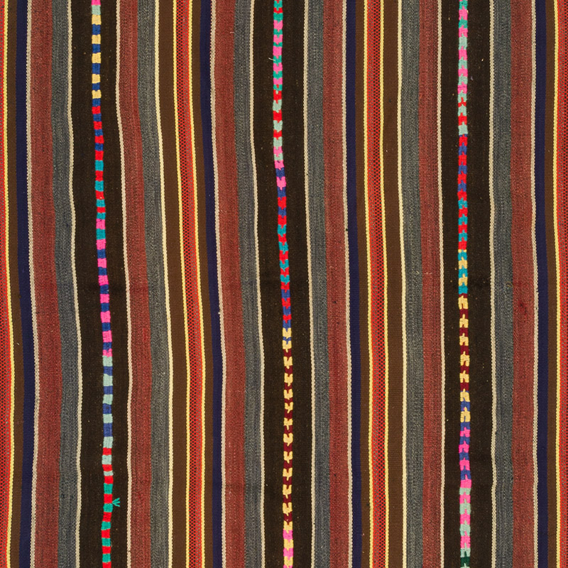 Vintage Anatolian Kilim Rug - 5' 2" x 11' 5" (62" x 137") - K0091614