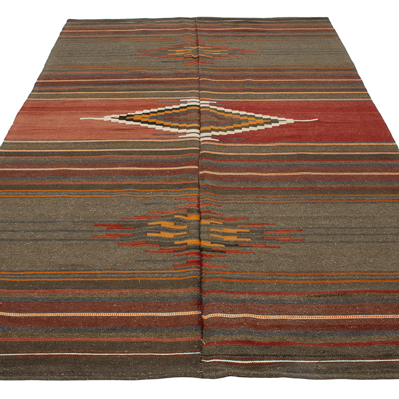 Vintage Manastir Kilim Rug - 4' 4" x 8' 4" (52" x 100") - K0091618