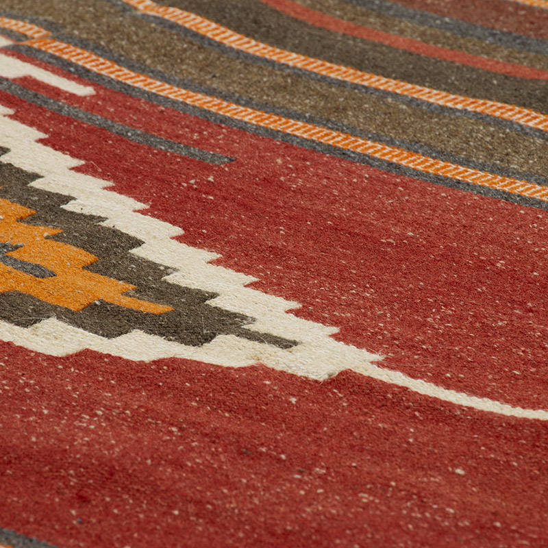 Vintage Manastir Kilim Rug - 4' 4" x 8' 4" (52" x 100") - K0091618