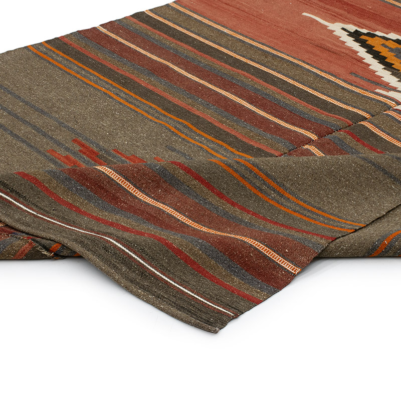 Vintage Manastir Kilim Rug - 4' 4" x 8' 4" (52" x 100") - K0091618