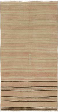 Vintage Anatolian Kilim Rug - 4'  x 7' 7" (48" x 91")