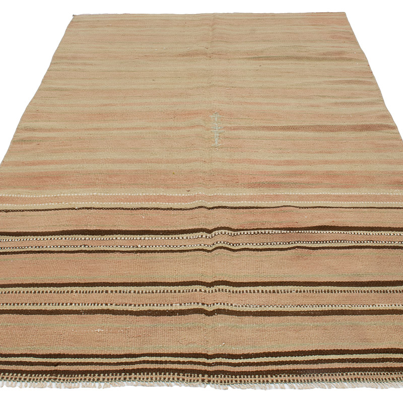 Vintage Anatolian Kilim Rug - 4'  x 7' 7" (48" x 91") - K0091619
