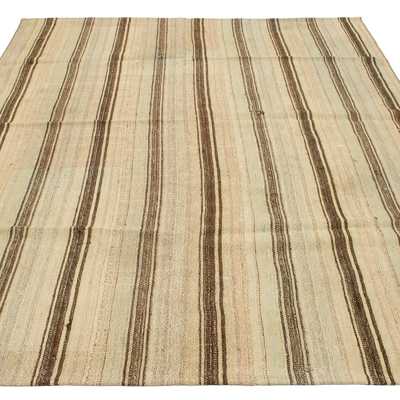 Vintage Anatolian Kilim Rug - 5'  x 6' 5" (60" x 77") - K0091622